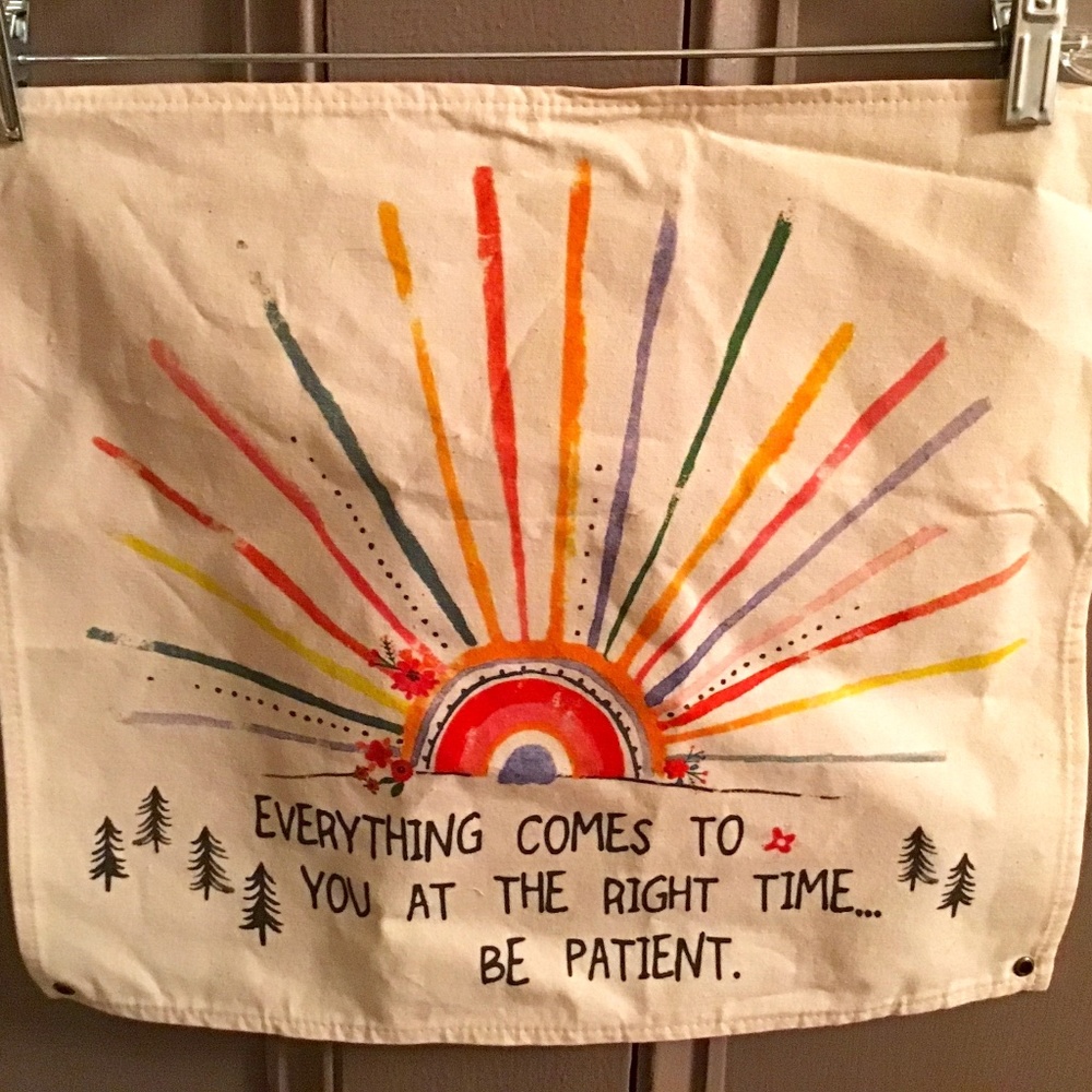 Natural Life Mini Canvas Tapestry NWT 17”x 25”